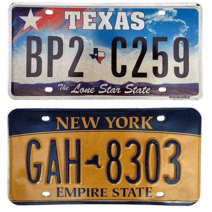 Originele nummerborden - kentekenplaten uit Amerika, Verzamelen, Overige Verzamelen, Gebruikt, Ophalen of Verzenden