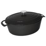 Braadpan ovaal zwart 6L | 230x305x125(h)mm Vogue, Verzenden, Nieuw in verpakking