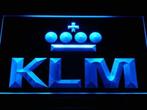 KLM neon bord lamp LED cafe verlichting reclame lichtbak, Maison & Meubles, Lampes | Autre, Verzenden