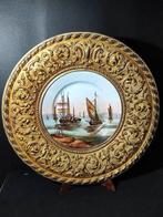 stile Monet o Boudin. - Schotel (2) - Porselein - Paar, Antiek en Kunst