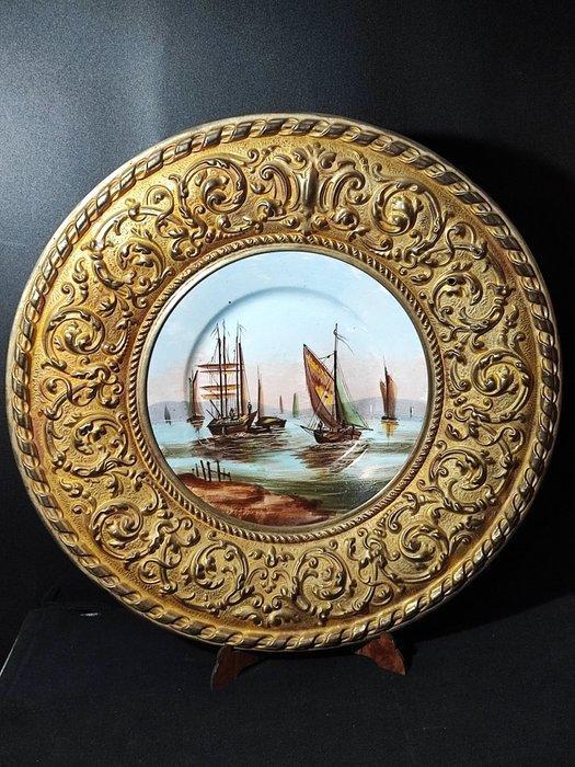 stile Monet o Boudin. - Schotel (2) - Porselein - Paar, Antiek en Kunst, Antiek | Glaswerk en Kristal