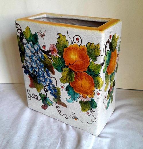 Montelupo fiorentino - scuola italiana - Jardinière -, Antiek en Kunst, Antiek | Glaswerk en Kristal