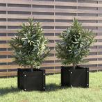 vidaXL Plantenbakken 2 st 31x31x31 cm massief grenenhout, Verzenden, Nieuw