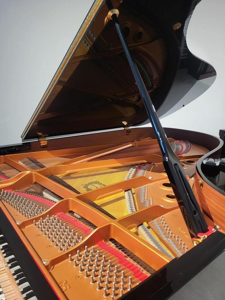 Yamaha C5 vleugelpiano, Muziek en Instrumenten, Piano's, Hoogglans, Zwart, Zo goed als nieuw, Vleugel