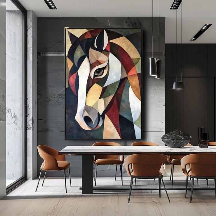 I_KONIQ - The Picassos style horse, Antiek en Kunst, Curiosa en Brocante