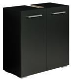Wastafelkast Jupiter 60 x 30 x 60 cm Zwart Badkamerkast, Verzenden, Nieuw