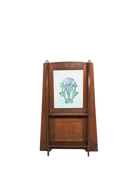 Wandrek - Eik - Art Nouveau wandplank, Antiek en Kunst, Kunst | Designobjecten