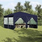 vidaXL Partytent met 8 Zijkanten - Blauw - 4x4 m - PE, Verzenden, Nieuw