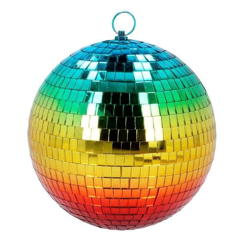 Regenboog Discobal 20cm, Hobby en Vrije tijd, Feestartikelen, Nieuw, Verzenden
