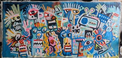 Denis OSSO (1965) - RADIO GaGa XXL - unique original, Antiek en Kunst, Kunst | Schilderijen | Modern