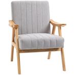 Fauteuil -- Scandinavisch design - fluweel-look - lichtgrijs, Huis en Inrichting, Nieuw, Ophalen of Verzenden, Modern, Stof