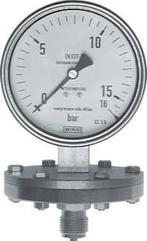 0..60 mbar Membraan Manometer Onderaansluiting RVS 100 mm, Doe-het-zelf en Bouw, Verzenden, Nieuw