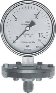 0..60 mbar Membraan Manometer Onderaansluiting RVS 100 mm, Doe-het-zelf en Bouw, Overige Doe-Het-Zelf en Bouw, Verzenden
