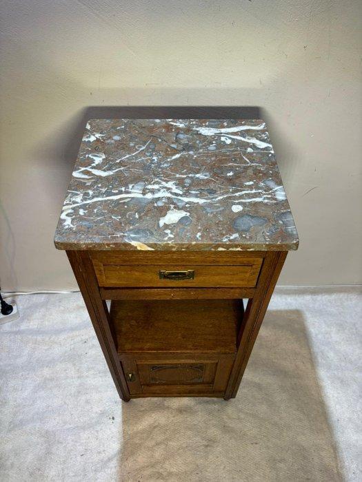 Kast - Art Deco Kastje met Marmeren Top - Hout, Marmer, Antiek en Kunst, Curiosa en Brocante