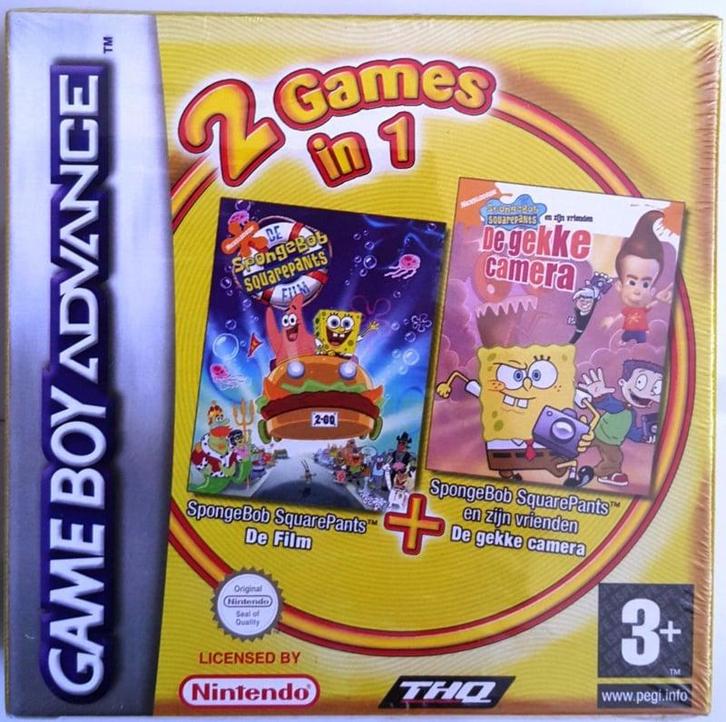 SpongeBob Squarepants The Movie + SpongeBob Squarepants &..., Games en Spelcomputers, Games | Nintendo Game Boy, Zo goed als nieuw
