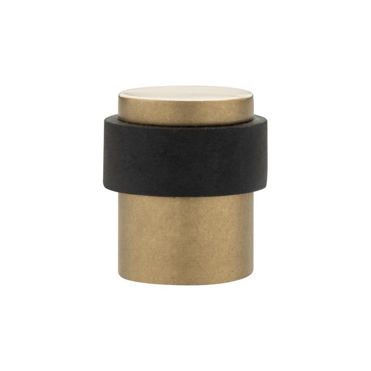Deurstopper vloermontage 30x40mm getrommeld messing, Doe-het-zelf en Bouw, Hang- en Sluitwerk, Overige typen, Nieuw, Koper of Messing