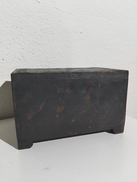 Sieradendoos - Hout, Koper - Antiek sierraden kistje, Antiek en Kunst, Antiek | Overige Antiek