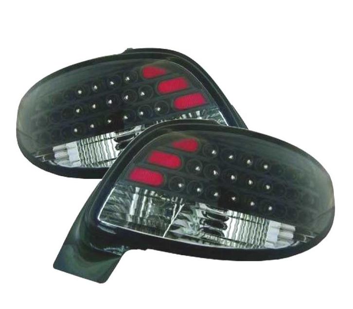 FEUX ARRIÈRE PEUGEOT 206 CC 98-09 LED FOND NOIR, Auto-onderdelen, Verlichting, Verzenden