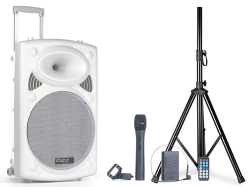 Ibiza Sound PORT12UHF-BT-WH Mobiele Luidspreker Box 700W, Muziek en Instrumenten, Dj-sets en Draaitafels