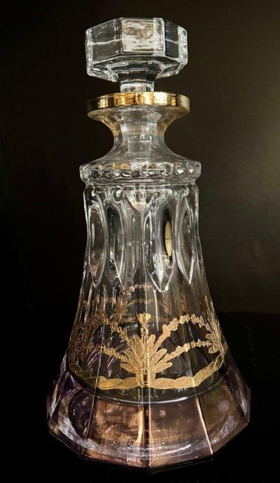 Antica cristalleria italiana - Karaf - Met de hand gesneden,, Antiek en Kunst, Antiek | Meubels | Tafels