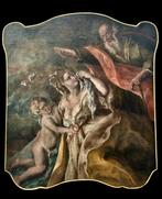 Domenico Piola (1627-1703), Circolo di - Abramo scaccia Agar, Antiek en Kunst