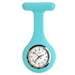 Fako - Verpleegstershorloge - Siliconen RVS Lumi - Aqua, Bijoux, Sacs & Beauté, Verzenden