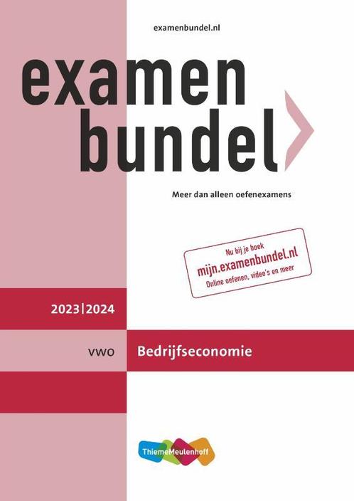 Examenbundel / vwo Bedrijfseconomie 2023/2024 9789006648317, Boeken, Overige Boeken, Gelezen, Verzenden