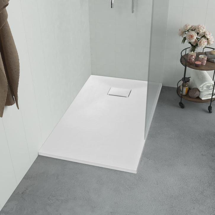 vidaXL Douchebak 80x80 cm SMC wit, Doe-het-zelf en Bouw, Sanitair, Nieuw, Verzenden