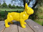 Beeld, French bulldog yellow garden or for indoor - 39 cm -