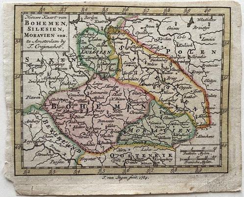 Duitsland, Polen - Silésie, Lausnitz, Bohême, Moravie; J., Boeken, Atlassen en Landkaarten