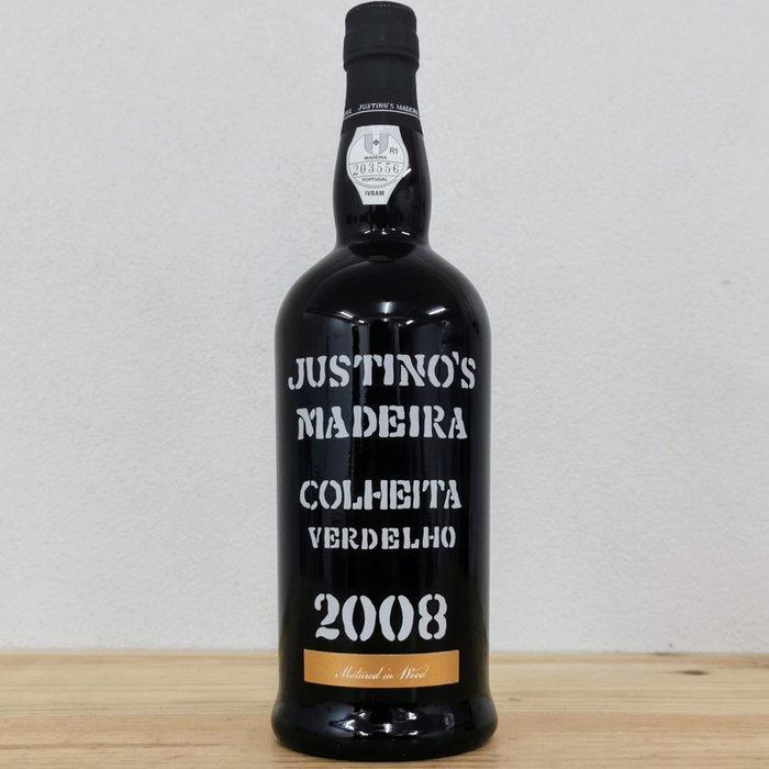 2008 Justinos, Colheita Verdelho - Madeira - 3 Flessen, Verzamelen, Wijnen