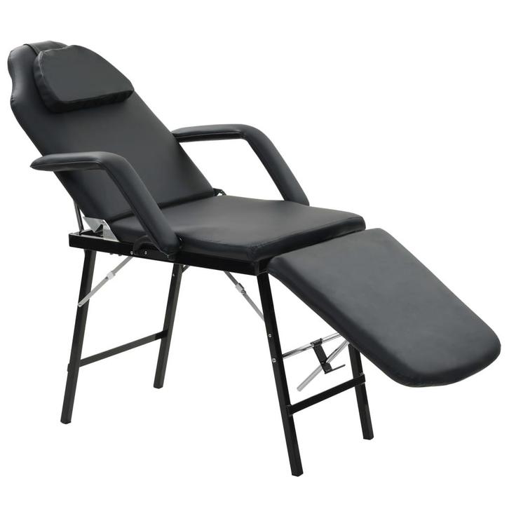 vidaXL Behandelingsstoel voor gezicht 185x78x76 cm kunstleer, Sport en Fitness, Massageproducten, Nieuw, Verzenden