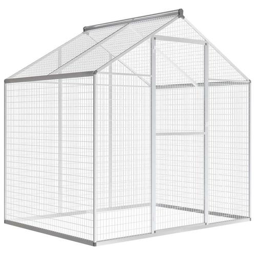 vidaXL Volière 178x122x194 cm aluminium, Dieren en Toebehoren, Knaagdieren en Konijnen | Hokken en Kooien, Nieuw, Verzenden