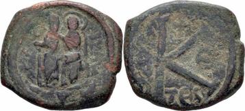 Byzanz Justinus Ii Halbfollis Thessalonica 569/570 Sophia..., Verzenden