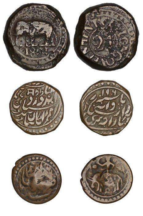 . Lot of 3 coins including Ceylon, Princely state of Jodhpur, Postzegels en Munten, Munten | Europa | Niet-Euromunten