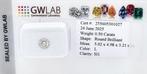 1 pcs Diamant (Naturelle) - 0.50 ct - Rond - L - SI1 -, Nieuw