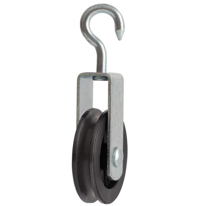 Katrol spitse haak 40 mm verzinkt, Doe-het-zelf en Bouw, Hang- en Sluitwerk, Klink of Kruk, Nieuw, Overige materialen