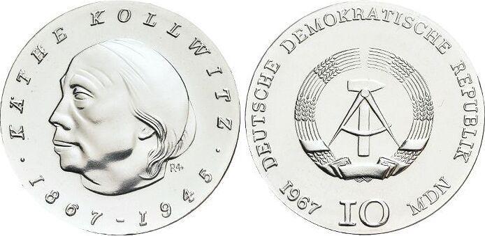 Ar 10 Mark 1967 A duitse Demokratische Republik, Postzegels en Munten, Munten | Europa | Niet-Euromunten, België, Verzenden