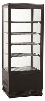 Koelvitrine 98 liter Zwart, Verzenden, Nieuw in verpakking, Koelen en Vriezen