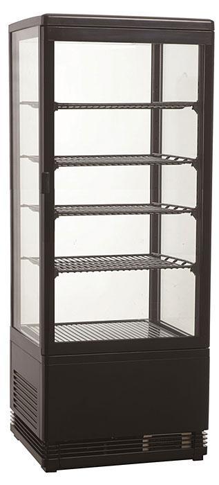Koelvitrine 98 liter Zwart, Zakelijke goederen, Horeca | Keukenapparatuur, Koelen en Vriezen, Verzenden