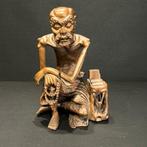 Buxushout Bodhidharma boeddha - buxushout - Chine - Dynastie, Antiek en Kunst