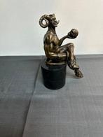 M.Nick - Figure - Bronzefigur Teufel mit Totenkopf - Bronze,