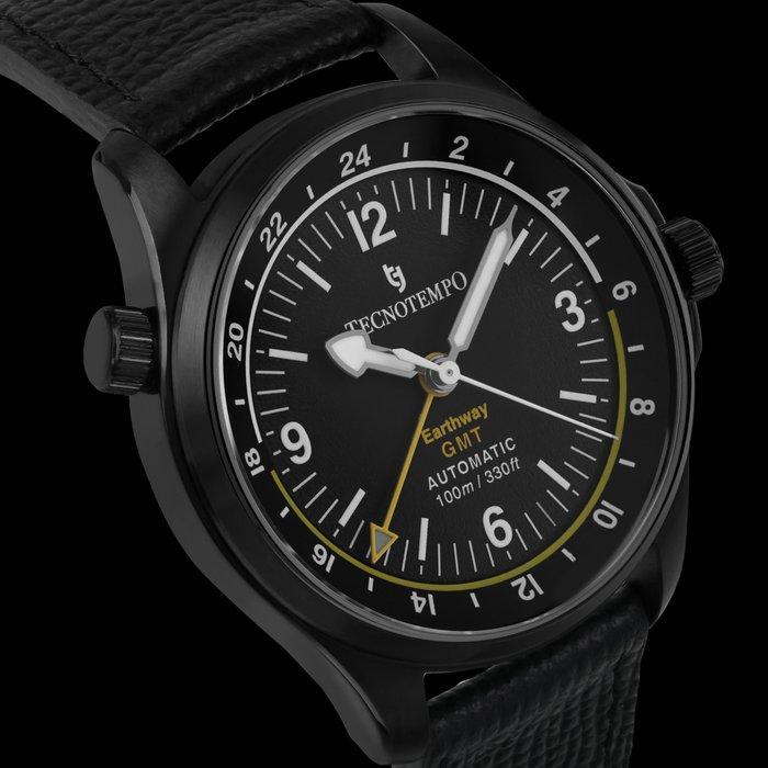 Tecnotempo - GMT Earthway - Automatic- Black - Limited, Handtassen en Accessoires, Horloges | Heren