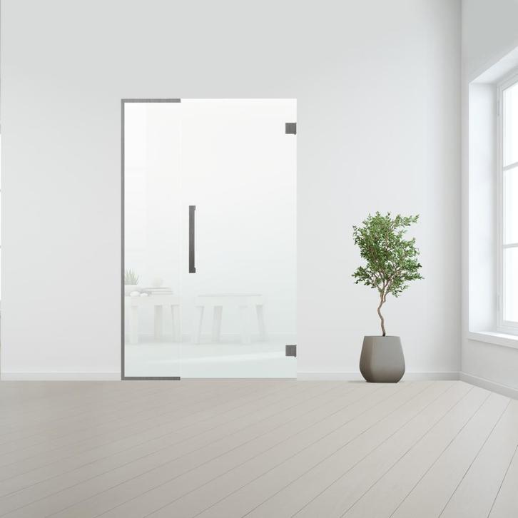 Glazen binnendeur met zijlicht zonder kozijn RVS beslag-Sati, Doe-het-zelf en Bouw, Glas en Ramen, Nieuw, Verzenden