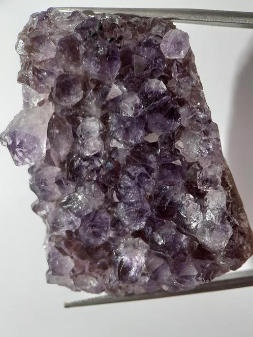 Natural purple Druzy Amethyst - 75.475 ct - Rough Gemstone -, Collections, Minéraux & Fossiles, Envoi