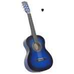 vidaXL Gitaar klassiek beginner en kinderen 3/4 36 blauw, Muziek en Instrumenten, Verzenden, Nieuw