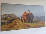 Arthur J. Black (1855-1936) - Gathering Bracken - N. Wales
