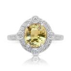 Bague - 14 carats Or blanc -  3.56ct. tw. Saphir - Diamant -, Bijoux, Sacs & Beauté, Bagues