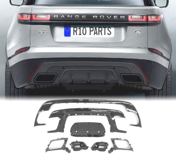 DIFFUSEUR RANGE ROVER VELAR 17- LOOK R DYNAMIC NOIR BRILLANT, Auto-onderdelen, Carrosserie, Verzenden