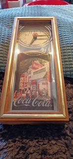 Wandklok -   Glas, Hout - 1994 - Coca cola klok vintage